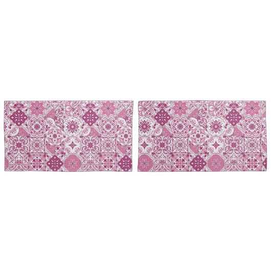 Mediterrane tinten/ Azulejo-tegels Kussensloop (Voorkant-Set)