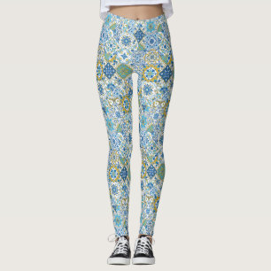 Mediterrane tinten/ Azulejo-tegels Leggings