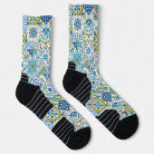 Mediterrane tinten/ Azulejo-tegels Sokken (Rechts)