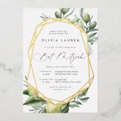 Mediterrane tuin Bat Mitzvah Folie Uitnodiging (Voorkant)