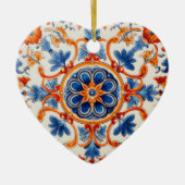 Mediterrane tuin keramisch ornament (Voorkant)