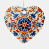 Mediterrane tuin keramisch ornament (Achterkant)