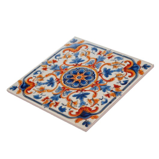 Mediterrane tuin tegeltje (Zijkant)