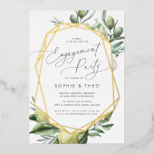 Mediterrane tuinbouwpartij folie uitnodiging (Voorkant)