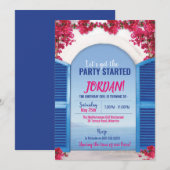 Mediterrane uitnodiging (Voorkant / Achterkant)