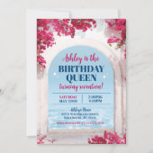 Mediterrane verjaardagsuitnodiging, Griekenland Ui Kaart (Voorkant)