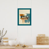 Mediterrane villa  poster (Keuken)