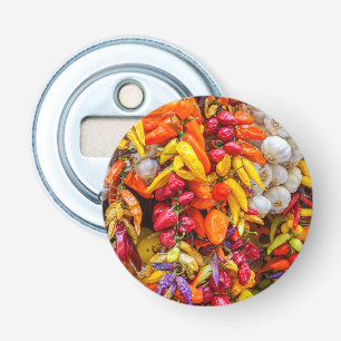 Mediterrane vlokken button flesopener