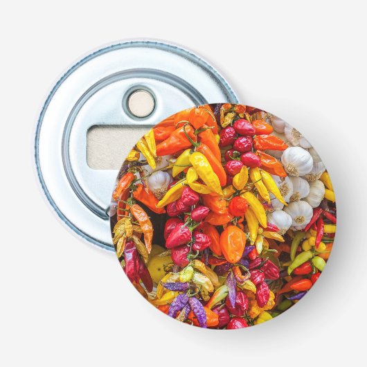 Mediterrane vlokken button flesopener (Voorkant)