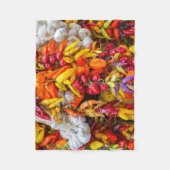 Mediterrane vlokken fleece deken (Voorkant)