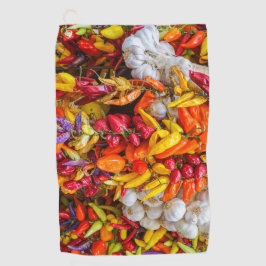 Mediterrane vlokken golfhanddoek