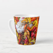 Mediterrane vlokken latte mok (Linkerhoek)