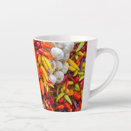 Mediterrane vlokken latte mok (Rechts)