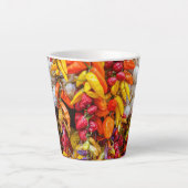 Mediterrane vlokken latte mok (Voorkant)