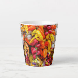 Mediterrane vlokken latte mok