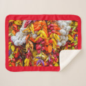 Mediterrane vlokken sherpa deken (Voorkant (horizontaal))