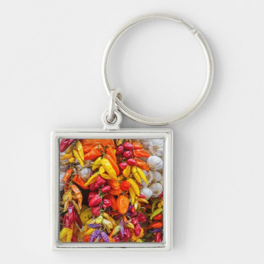 Mediterrane vlokken sleutelhanger (Voorkant)