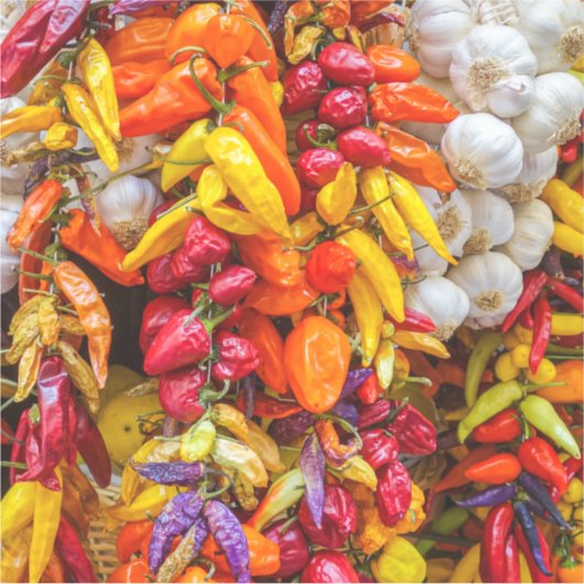 Mediterrane vlokken sticker (Voorkant)