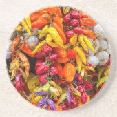 Mediterrane vlokken zandsteen onderzetter (Voorkant)