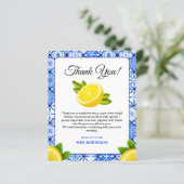 Mediterrane Vrijgezellenfeest Lemon Hartelijk dank (Staand voorkant)