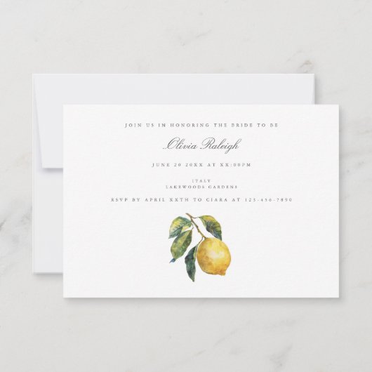 Mediterrane vrijgezellenfeest uitnodiging (Achterkant)