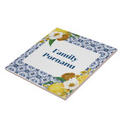 Mediterrane Warmte Gepersonaliseerde Charm Portuga Tegeltje (Zijkant)