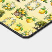 Mediterrane Waterverf Citroen Crested Monogram Bureaumat (Hoek)