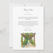 Mediterrane Waterverf Dank u kaart (Voorkant)