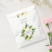 Mediterrane Waterverf Lemon Tropical Wedding Bedankzakje (Gezegeld)