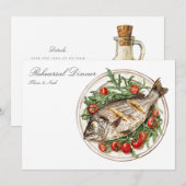 Mediterrane Waterverf repetitie Kaart (Voorkant / Achterkant)