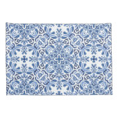 Mediterrane Waterverf Tegel Kussensloop (Achterkant-Rechts)