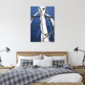Mediterrane zee canvas afdruk (Insitu (Slaapkamer))