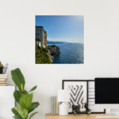 Mediterrane Zee Poster (Thuiskantoor)