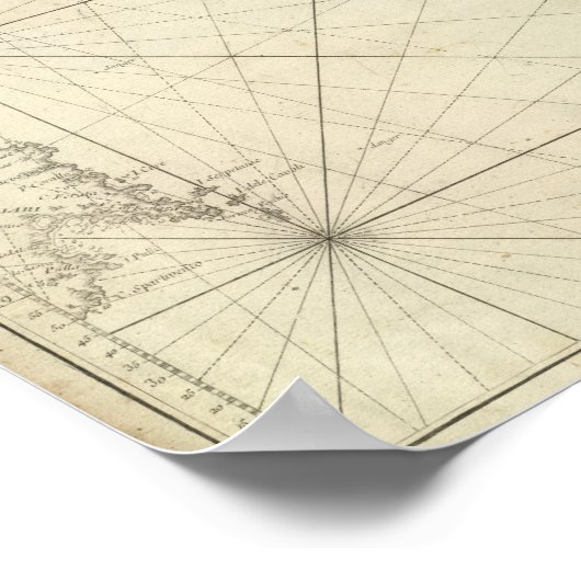 Mediterrane Zee Poster (Hoek)