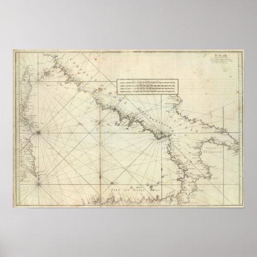 Mediterrane Zee Poster (Voorkant)