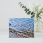 Mediterrane Zee Waves Briefkaart (Staand voorkant)