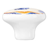 mediterrane zeemeermin keramische knop (Zijkant)