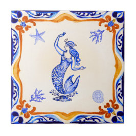 mediterrane zeemeermin tegeltje