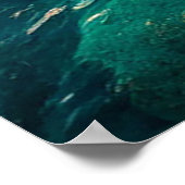⛵ Mediterrane zeilboot zonsondergang gloed Poster (Hoek)