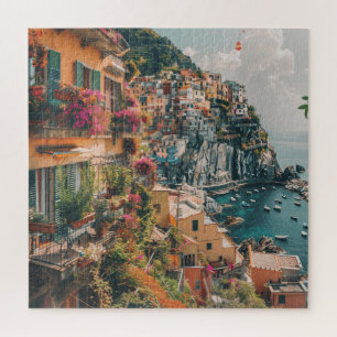 Mediterrane zomer - Clifftop Uitzicht Legpuzzel
