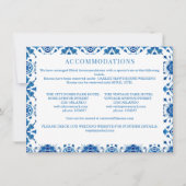 Mediterrane zomer modern blauw mozaïek Bruiloft Notitiekaartje (Voorkant)