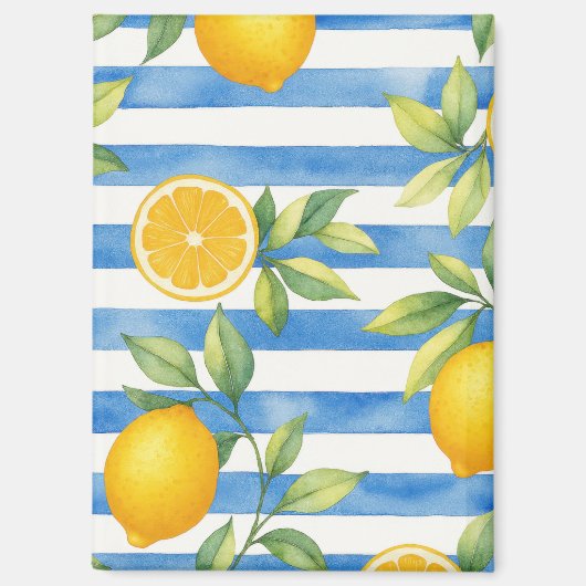 Mediterrane zomercitrus keukendecoratie magneet (Voorkant)