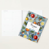 Mediterrane zomerfruit en blauwe mozaïek planner (Display)