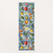 Mediterrane zomerfruit en blauwe witte mozaïek yogamat (Voorkant)