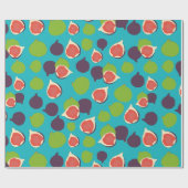 Mediterrane zomerfruitbomen cadeaupapier (Vlak)