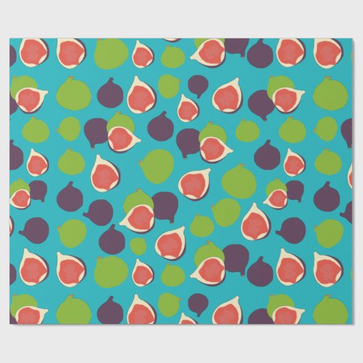 Mediterrane zomerfruitbomen cadeaupapier (Vlak)