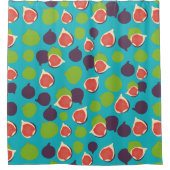 Mediterrane zomerfruitbomen douchegordijn (Voorkant)