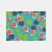 Mediterrane zomerfruitbomen fleece deken (Voorkant (Horizontaal))