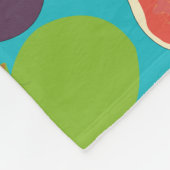 Mediterrane zomerfruitbomen fleece deken (Hoek)