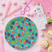 Mediterrane zomerfruitbomen papieren bordje (Feest)